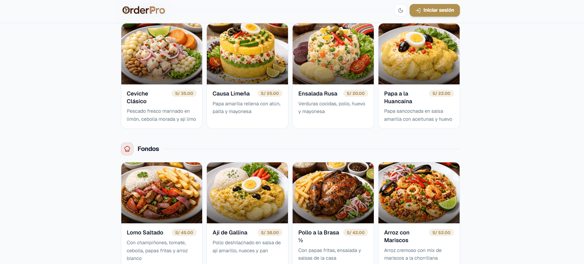 Sistema de Restaurant